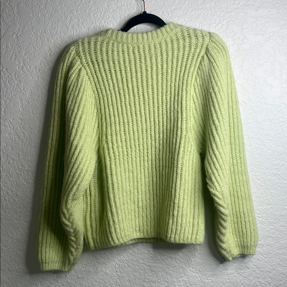 Jakke Chunky Knit Ribbed Mint Green Sweater Sz S - Picture 4 of 4